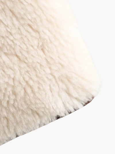 Poppy | Faux Shearling Stand Collar Jacket