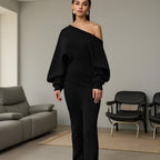 Drop-Shoulder Knit Dress