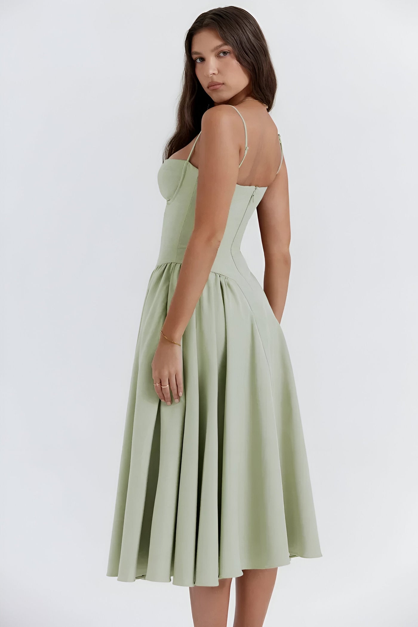 NATALIA™ | Sleeveless Backless Pleated Dress