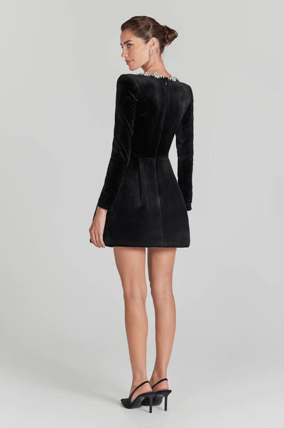 Clara | Elegant Velvet Mini Dress
