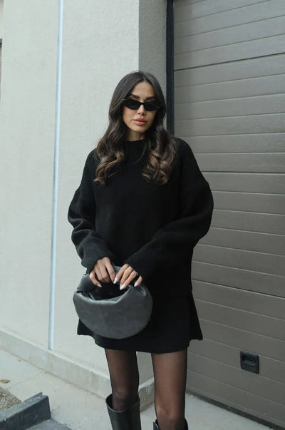 Aryela | Knitted Straight Shirt Two-Piece Set