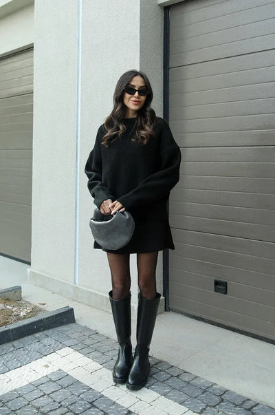 Aryela | Knitted Straight Shirt Two-Piece Set