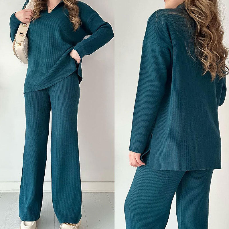 CLARA | V-NECK TWO-PIECE SET