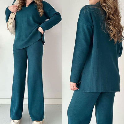 CLARA | V-NECK TWO-PIECE SET