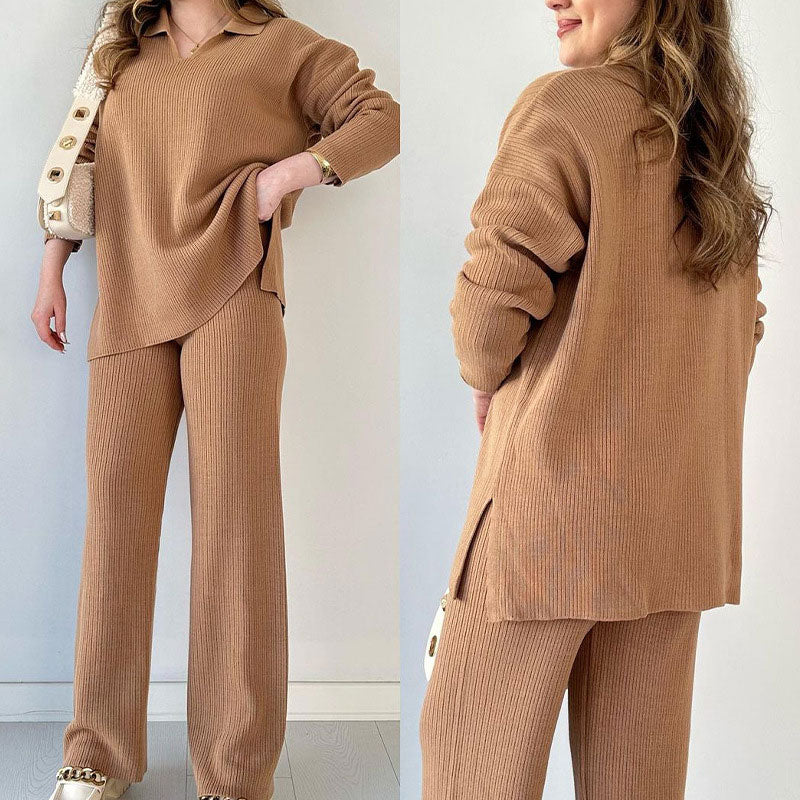CLARA | V-NECK TWO-PIECE SET