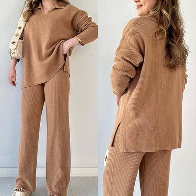 CLARA | V-NECK TWO-PIECE SET