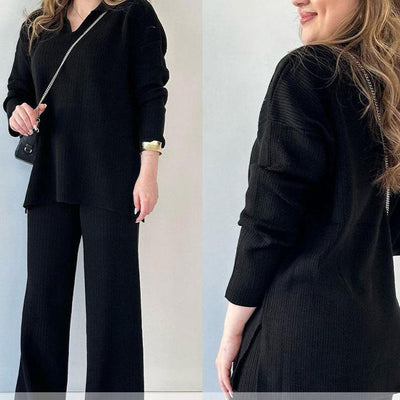 CLARA | V-NECK TWO-PIECE SET