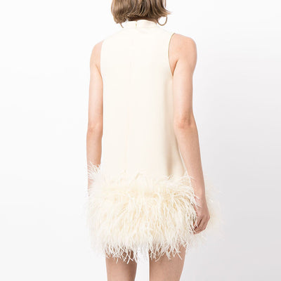 Cecily | Feather Mini Dress